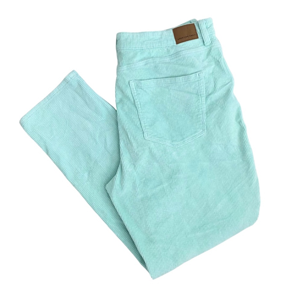 American Eagle Mint Corduroy Pants